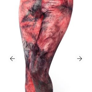 Blackmilk Red/Black Fairy Paint Leggings